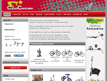 Tablet Screenshot of cykelcentralen.dk